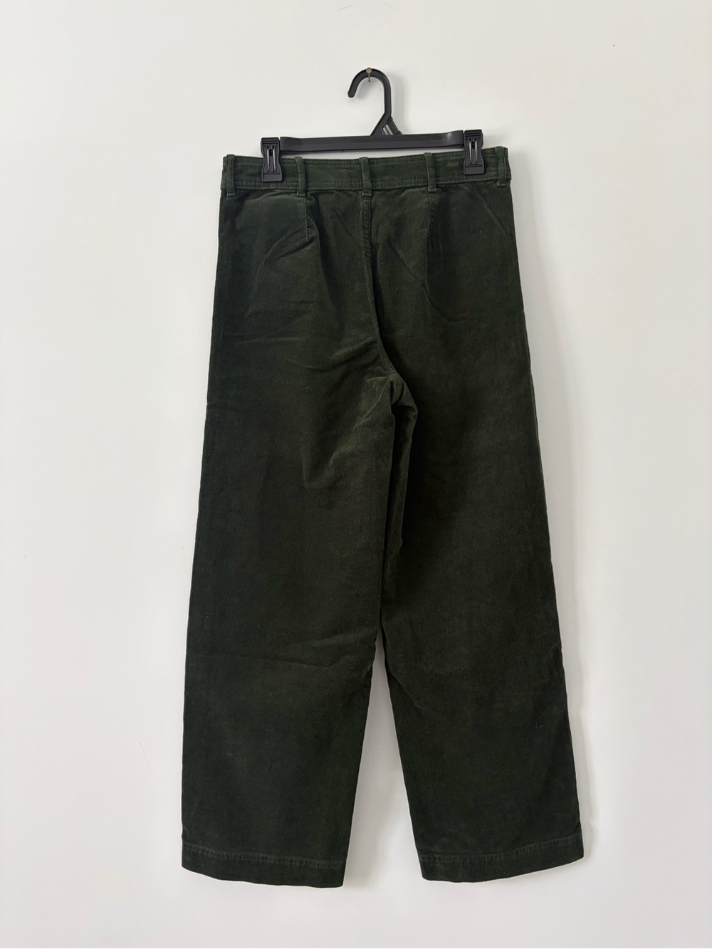Everlane The Relaxed Wide Leg Corduroy Casual Pants Dark Green 8 - Picture 3 of 10